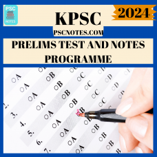 KPSC Prelims test-series and Notes Program-2024 Updated Notes and Tests